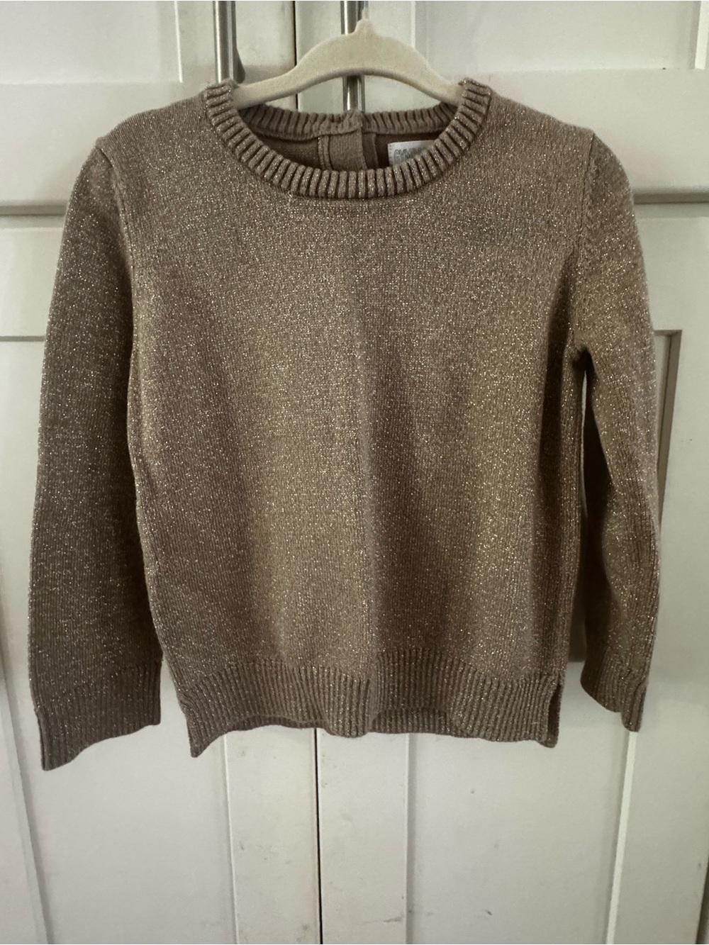 Gymboree Shimmery Gold Crewneck Sweater